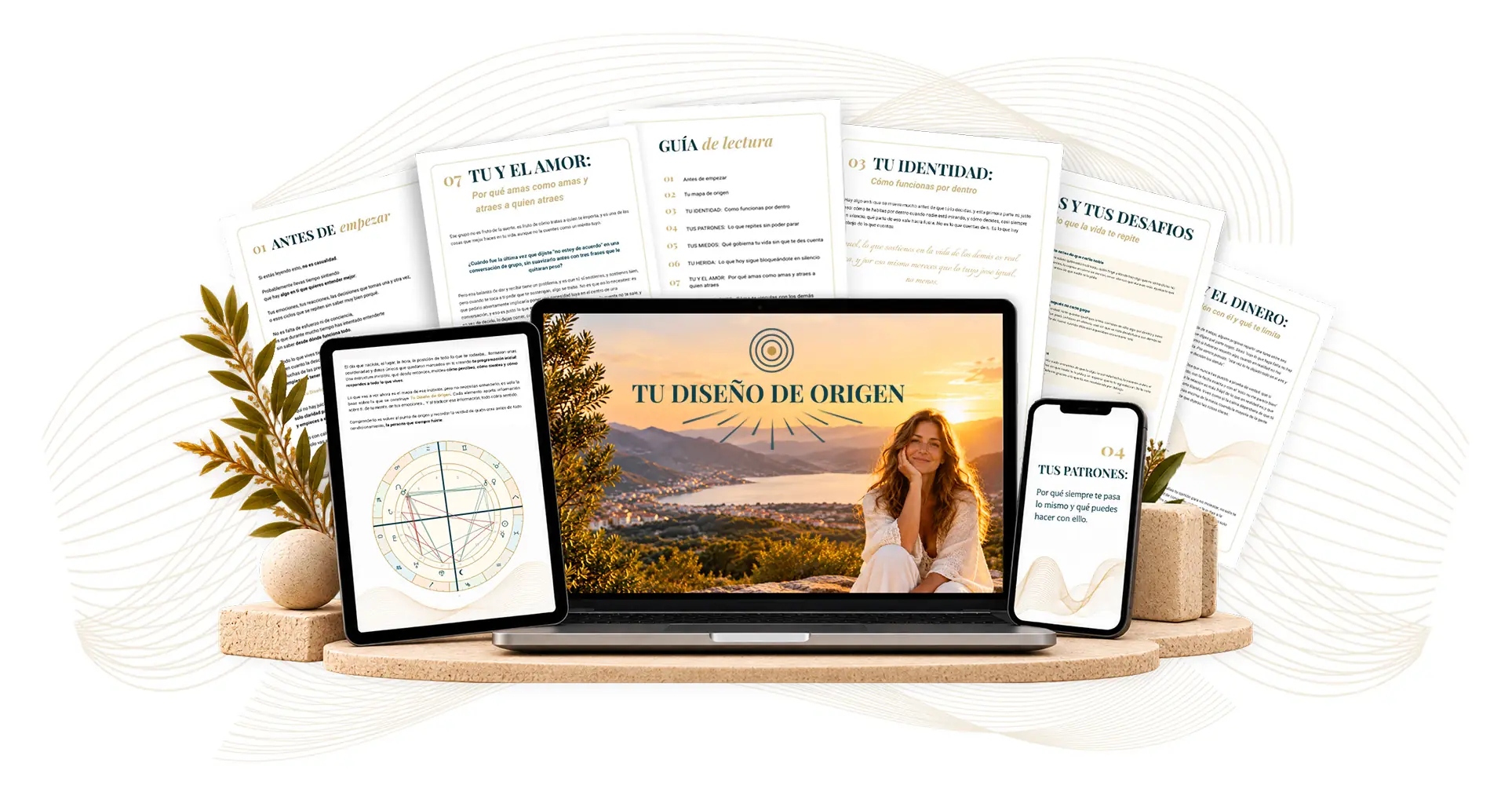 Tu Diseño de Origen: tu carta astral completa en PDF, en ordenador, tablet y móvil